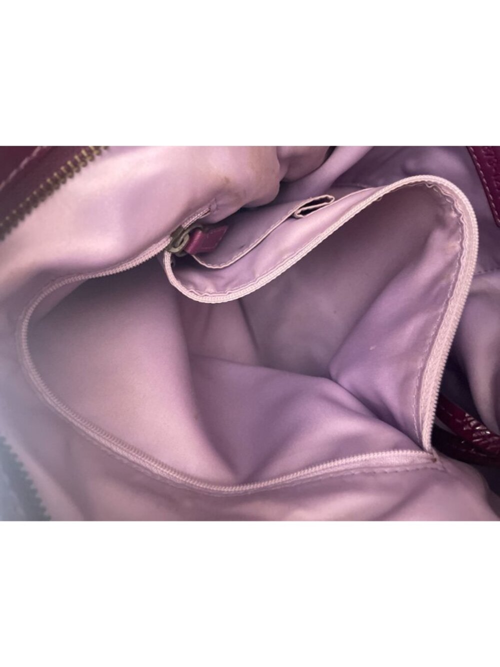 Coach Zoe Large Hobo Shoulder Bag Plum Purple Patent Leather Vintage 12776 - Picture 14 of 16